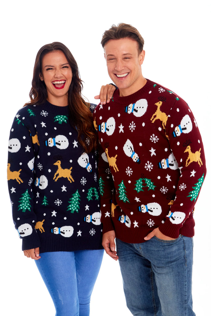 Snowman Navy Christmas Jumper
