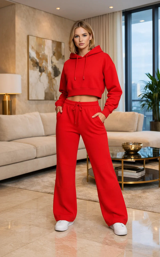 Crop Hoodie Tracksuit