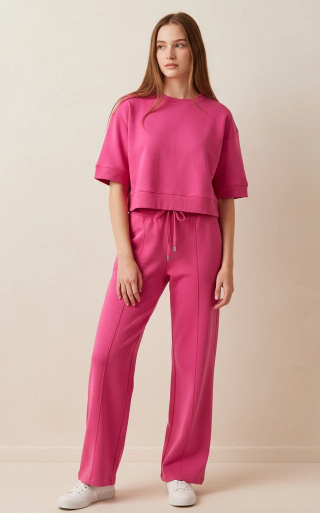 Crop Sweatshirt & Flapper Trouser Tracksuit