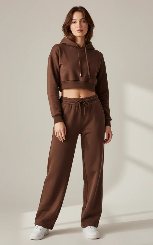 Crop Hoodie Tracksuit