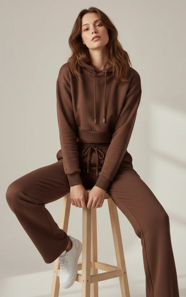 Crop Hoodie Tracksuit