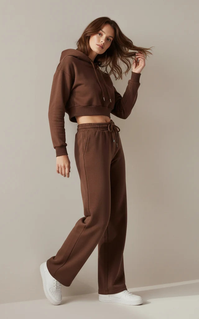 Crop Hoodie Tracksuit
