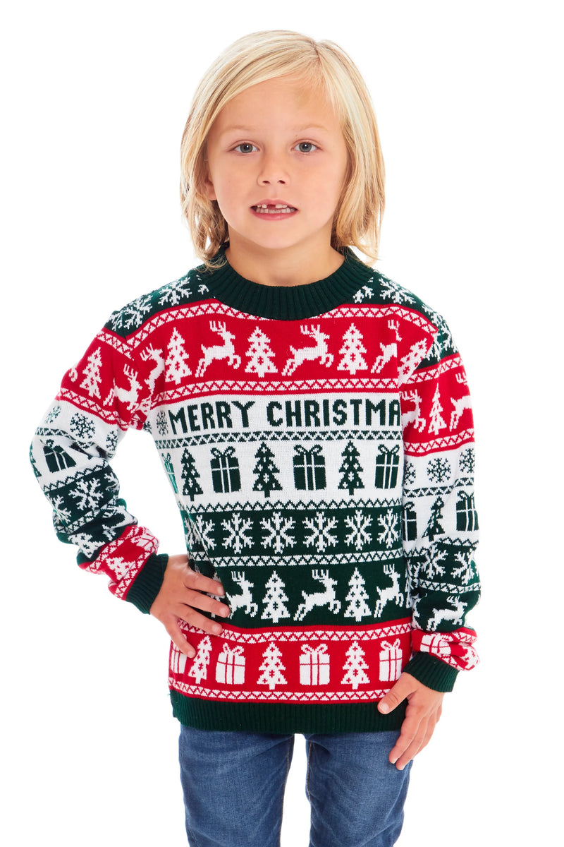 Kids Merry Xmas Fairisle
