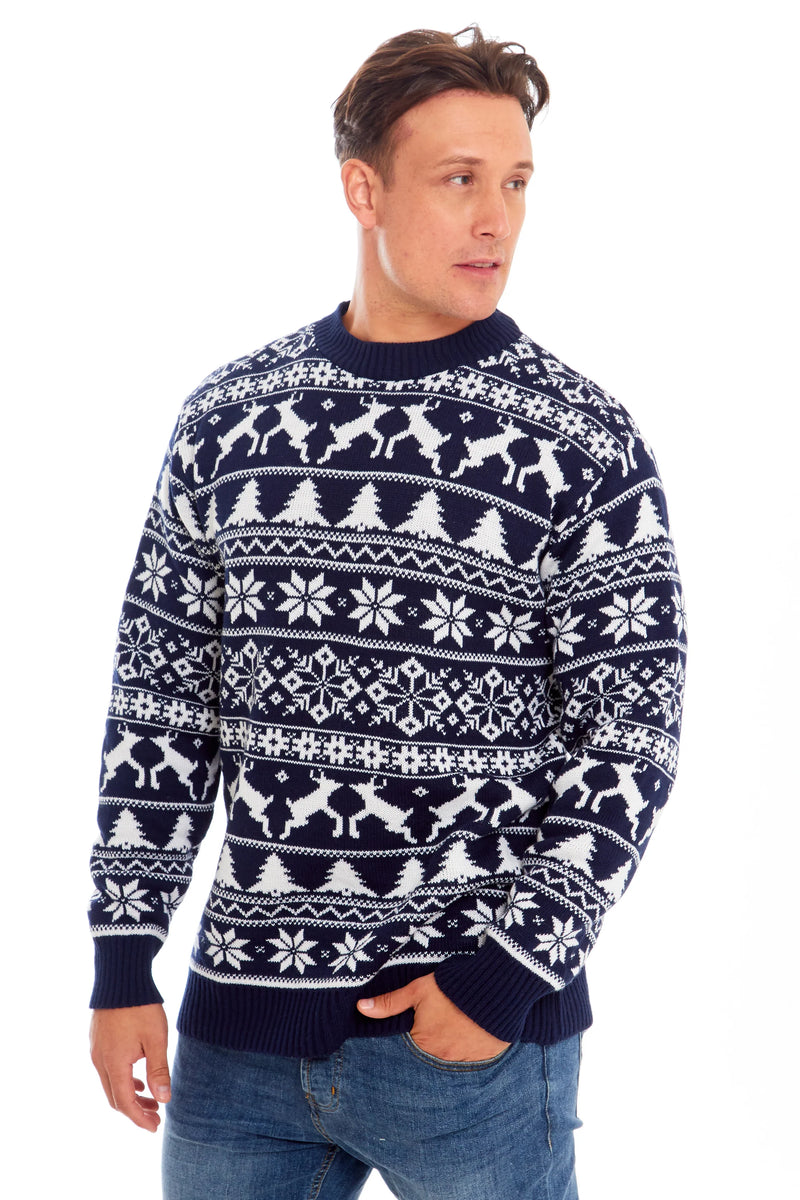 Nordic Snowflake Christmas Jumper(men)