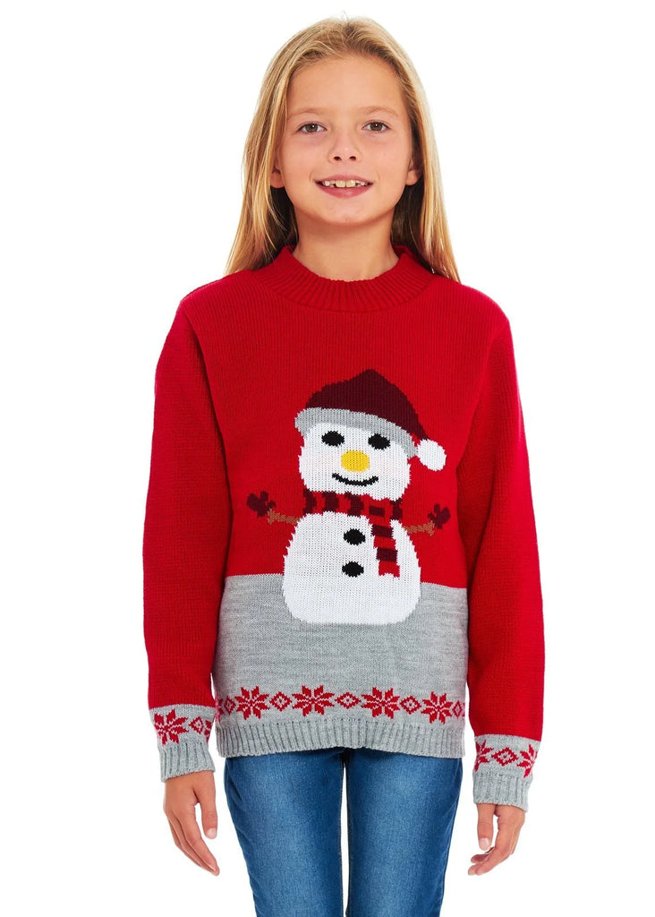 Snowman Red Kids
