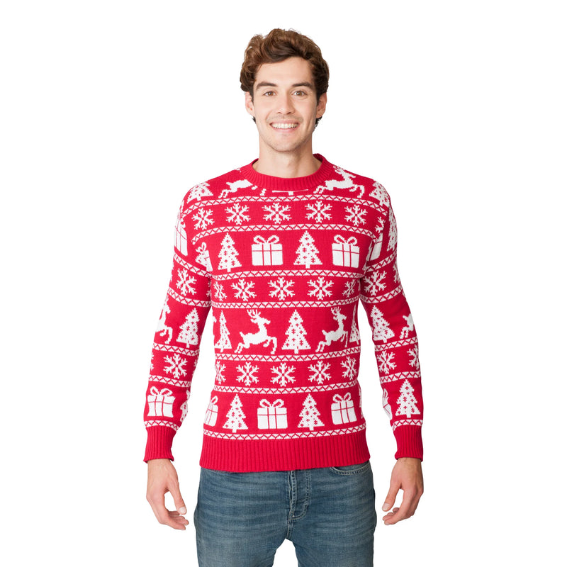 Fairisle Presents Red (men)